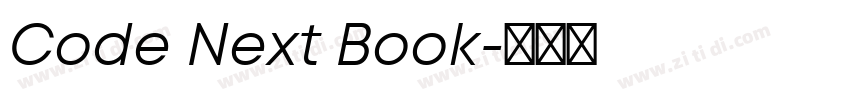 Code Next Book字体转换